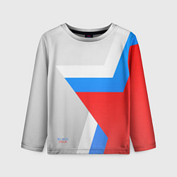 Лонгслив детский Звезда России, цвет: 3D-принт
