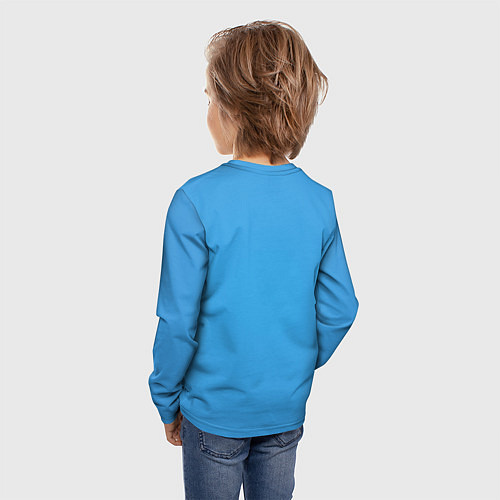 Детский лонгслив Homer with donut / 3D-принт – фото 4