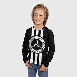 Лонгслив детский Mercedes-Benz Black, цвет: 3D-принт — фото 2