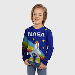 Лонгслив детский NASA: Magic Space, цвет: 3D-принт — фото 2