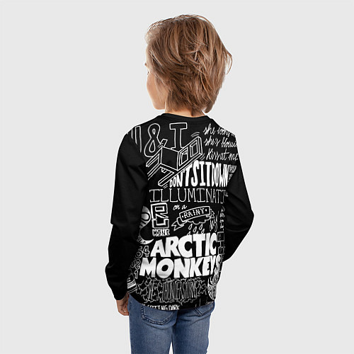 Детский лонгслив Arctic Monkeys: I'm in a Vest / 3D-принт – фото 4
