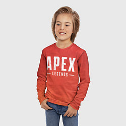 Лонгслив детский Apex Legends: Red Logo, цвет: 3D-принт — фото 2