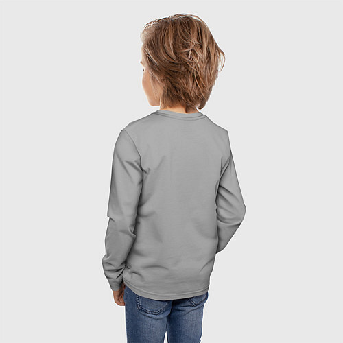 Детский лонгслив ASAP Rocky: Grey Fashion / 3D-принт – фото 4