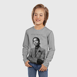 Лонгслив детский ASAP Rocky: Grey Fashion, цвет: 3D-принт — фото 2