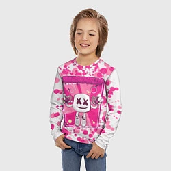 Лонгслив детский Marshmello: Pink Fashion, цвет: 3D-принт — фото 2