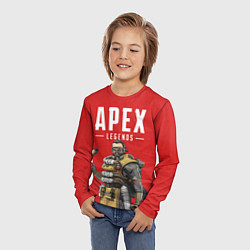 Лонгслив детский Apex Legends: Red Caustic, цвет: 3D-принт — фото 2