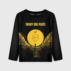 Лонгслив детский Twenty One Pilots: Yellow Moon, цвет: 3D-принт