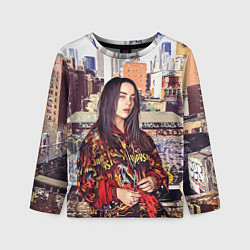 Лонгслив детский Billie Eilish: Street Style, цвет: 3D-принт