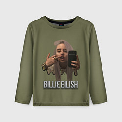 Лонгслив детский BILLIE EILISH, цвет: 3D-принт