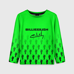 Лонгслив детский Billie Eilish: Green Autograph, цвет: 3D-принт