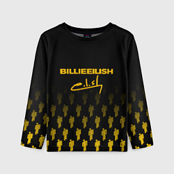 Детский лонгслив Billie Eilish: Yellow & Black Autograph