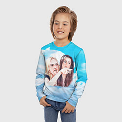 Лонгслив детский Акварельный Мем, цвет: 3D-принт — фото 2