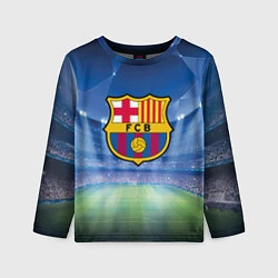 Лонгслив детский FC Barcelona, цвет: 3D-принт