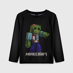 Лонгслив детский MINECRAFT ЗОМБИ, цвет: 3D-принт