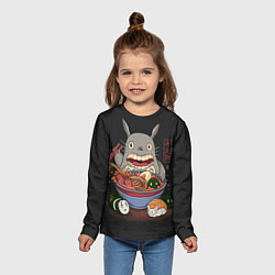 Лонгслив детский Тоторо, цвет: 3D-принт — фото 2