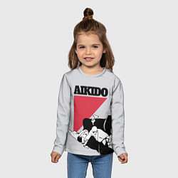 Лонгслив детский Aikido, цвет: 3D-принт — фото 2