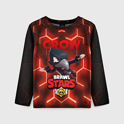 Лонгслив детский BRAWL STARS CROW, цвет: 3D-принт