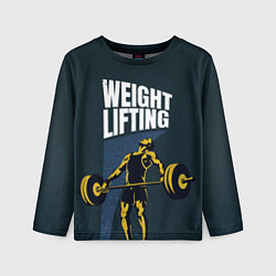 Детский лонгслив Wheight lifting