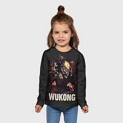 Лонгслив детский Wukong, цвет: 3D-принт — фото 2