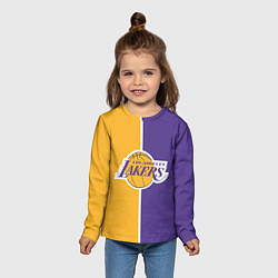 Лонгслив детский LA LAKERS, цвет: 3D-принт — фото 2