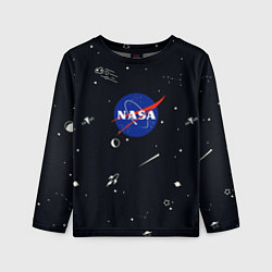 Лонгслив детский NASA, цвет: 3D-принт