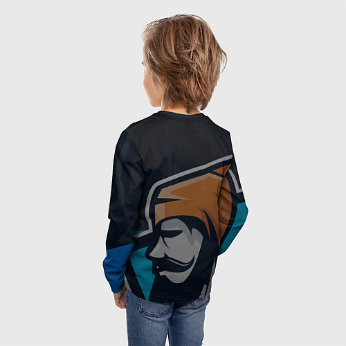 Детский лонгслив Форма Monk / 3D-принт – фото 4