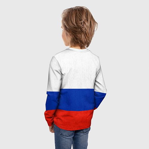 Детский лонгслив Russia / 3D-принт – фото 4