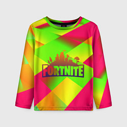 Лонгслив детский Fortnite гамма абстракция, цвет: 3D-принт