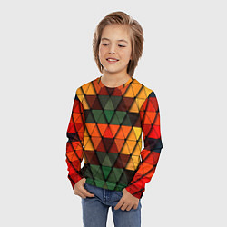 Лонгслив детский Геометрия, цвет: 3D-принт — фото 2
