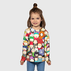 Лонгслив детский South Park персонажи, цвет: 3D-принт — фото 2