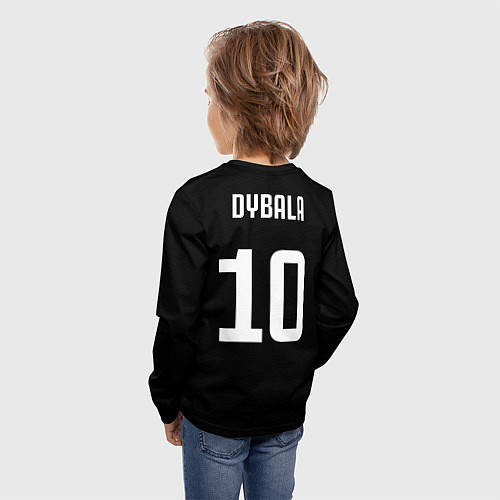 Детский лонгслив Форма Paulo Dybala / 3D-принт – фото 4