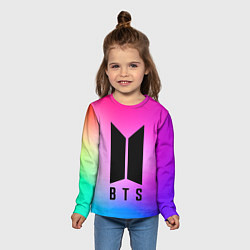 Лонгслив детский BTS, цвет: 3D-принт — фото 2