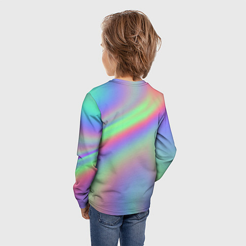 Детский лонгслив Gradient vinyl / 3D-принт – фото 4