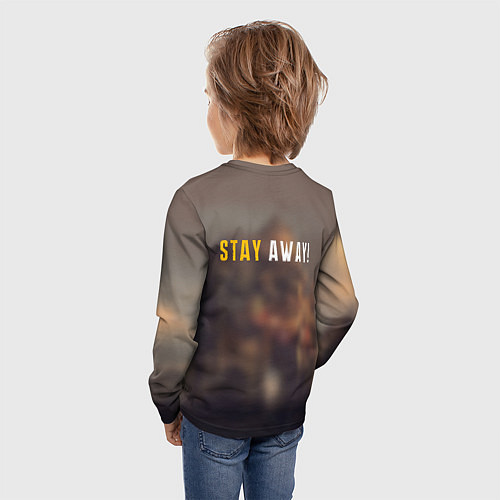 Детский лонгслив DYING LIGHT спина Z / 3D-принт – фото 4