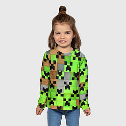 Лонгслив детский Minecraft, цвет: 3D-принт — фото 2