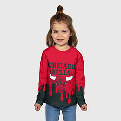 Лонгслив детский Chicago Bulls, цвет: 3D-принт — фото 2