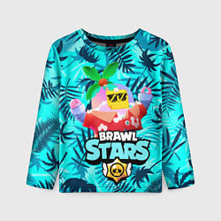 Лонгслив детский BRAWL STARS TROPICAL SPROUT, цвет: 3D-принт