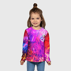 Лонгслив детский ABSTRACT, цвет: 3D-принт — фото 2