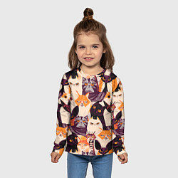 Лонгслив детский КОТИКИ, цвет: 3D-принт — фото 2