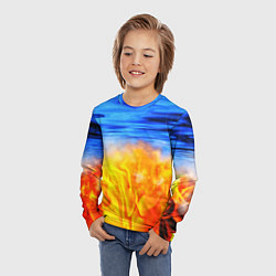 Лонгслив детский ЛЕД И ПЛАМЯ, цвет: 3D-принт — фото 2