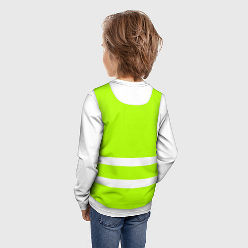 Детский лонгслив Работник года Номер один / 3D-принт – фото 4