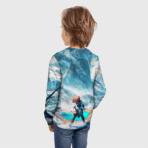 Детский лонгслив HORIZON ZERO DAWN / 3D-принт – фото 4