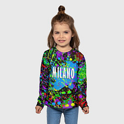 Лонгслив детский Milano - abstraction - Italy, цвет: 3D-принт — фото 2