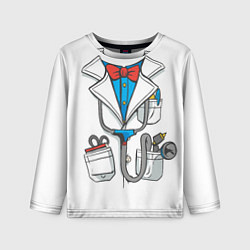 Лонгслив детский Докторский халат, цвет: 3D-принт