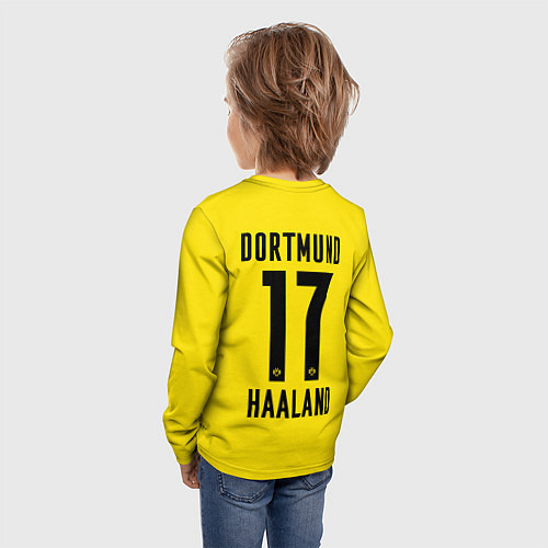 Детский лонгслив HAALAND Borussia Dortmund / 3D-принт – фото 4