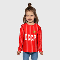 Лонгслив детский Форма сборной СССР, цвет: 3D-принт — фото 2