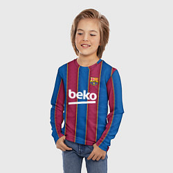 Лонгслив детский FC Barcelona 2021, цвет: 3D-принт — фото 2