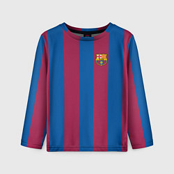 Лонгслив детский FC Barcelona 2021, цвет: 3D-принт