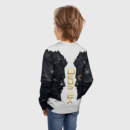 Детский лонгслив Отражение Адама Дженсена Deus Ex / 3D-принт – фото 4