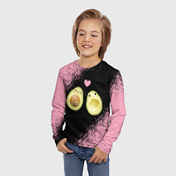 Лонгслив детский Авокадо, цвет: 3D-принт — фото 2